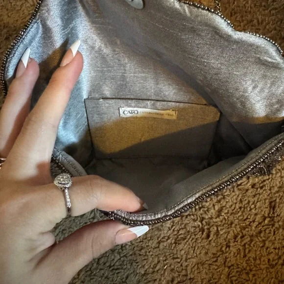 Cato Elegant Black cocktail/fancy/ evening purse cross body shoulder bag - Picture 2 of 2